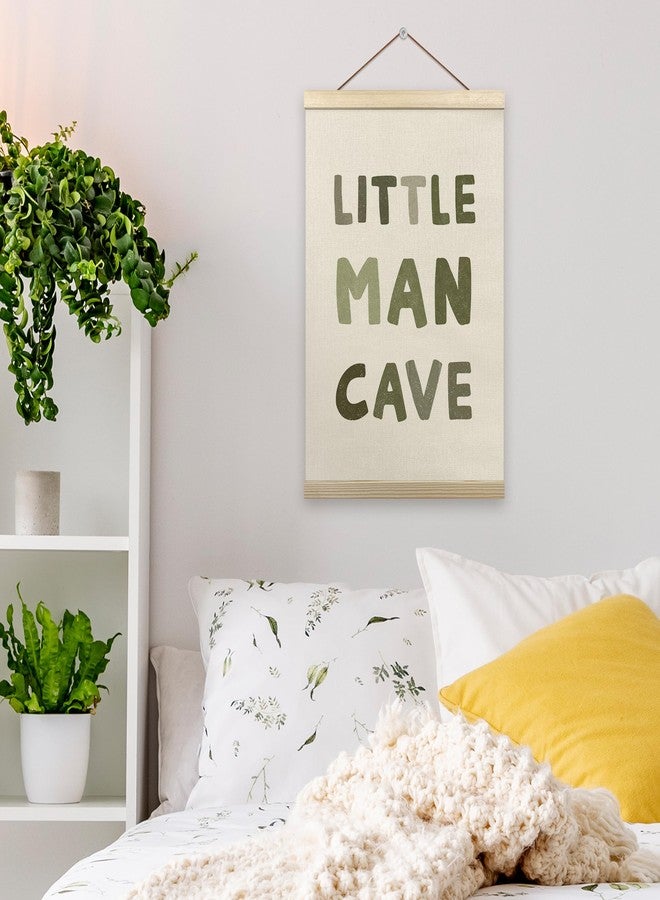 Tzhim Little Man Cave Sign for Boys Poster Hanger Frame, Nursery Decor, Toddler Room Decor, Baby Boy Room Decorations, Wall Art with Wood Frames, 12x16in - Image 4